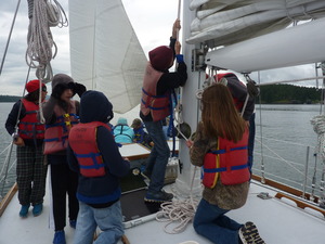 Raising sails